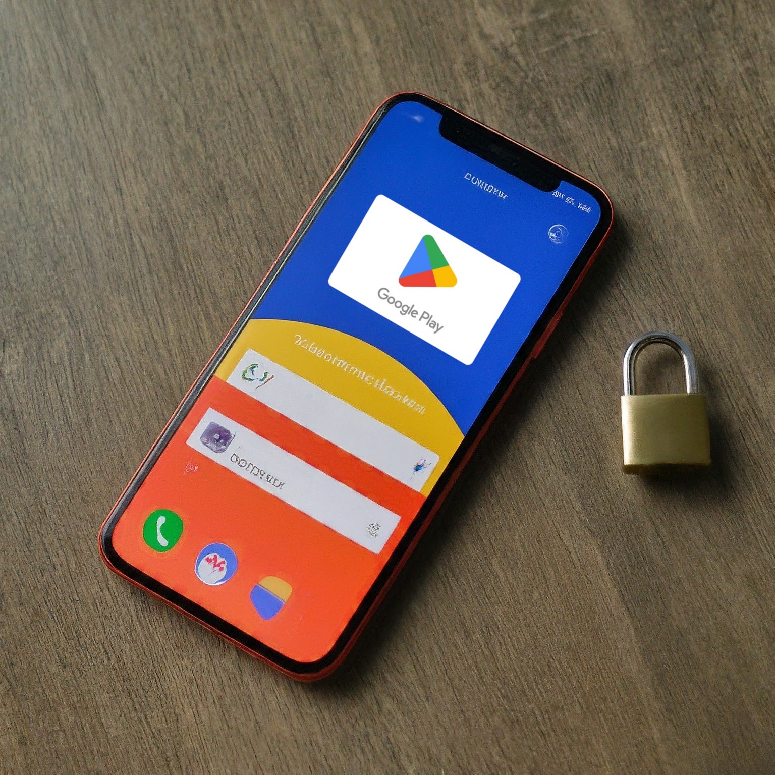 how to lock play store app in android