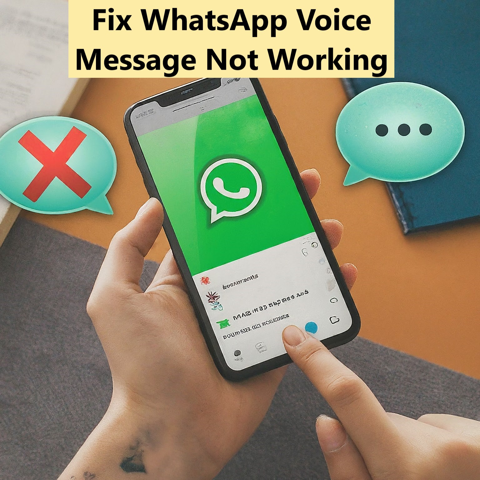 whatsapp voice message not working android