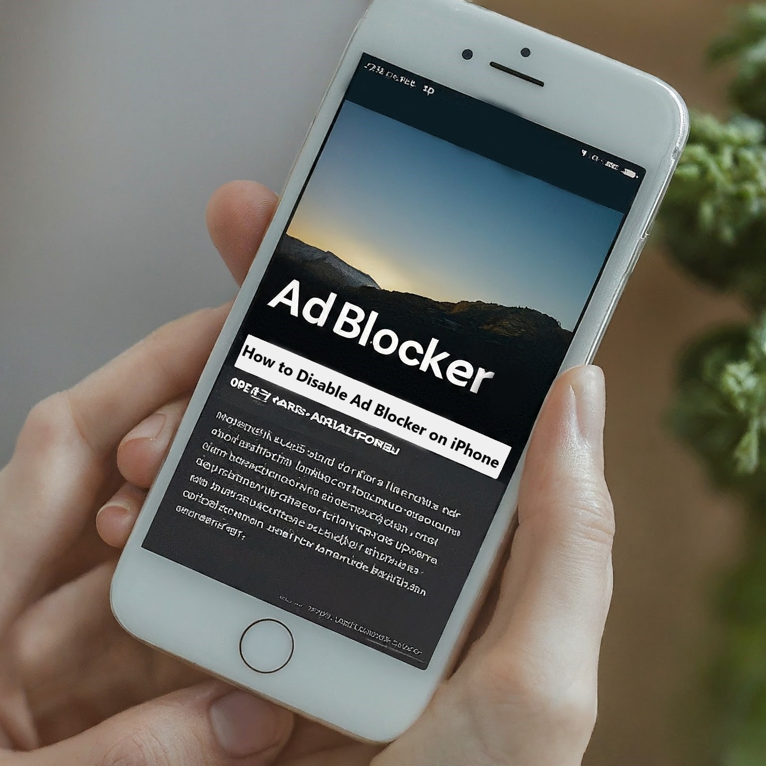 how to disable ad blocker iphone